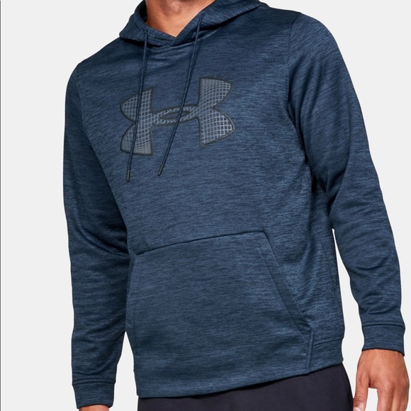 men's big logo under armour hoodie